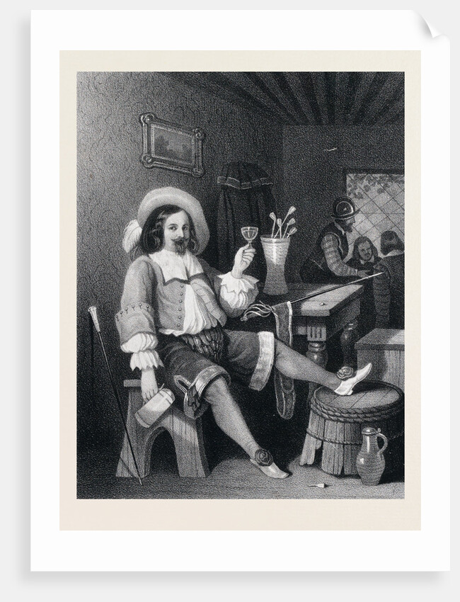 Man Drinking Wine by Anonymous