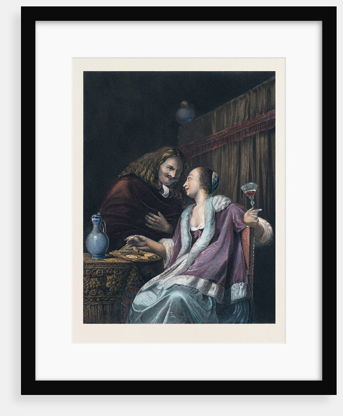 Lunch with Oysters and Wine by Anonymous