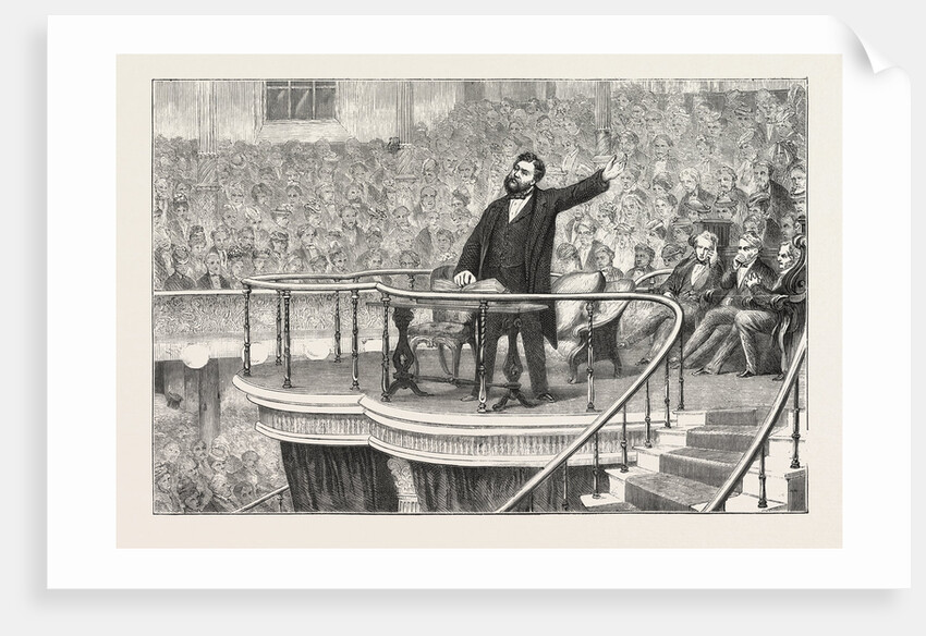 The South London Tabernacle, Mr. C.H. Spurgeon Preaching on Sunday, 1876 by Anonymous