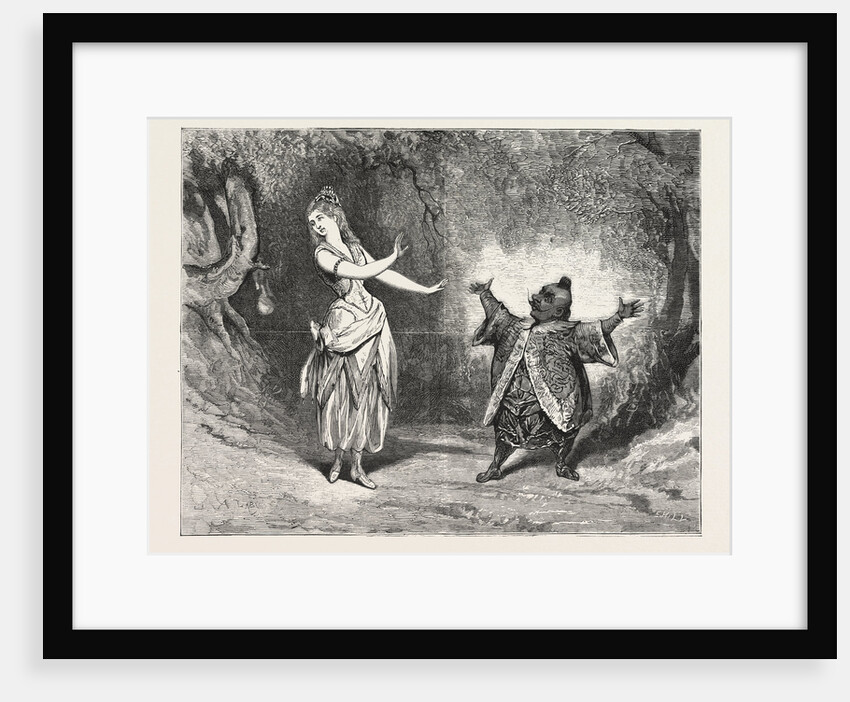 The Yellow Dwarf at the Alexandra Palace, London, Theatre, 1876 by Anonymous