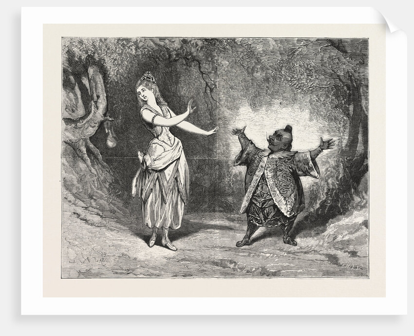 The Yellow Dwarf at the Alexandra Palace, London, Theatre, 1876 by Anonymous