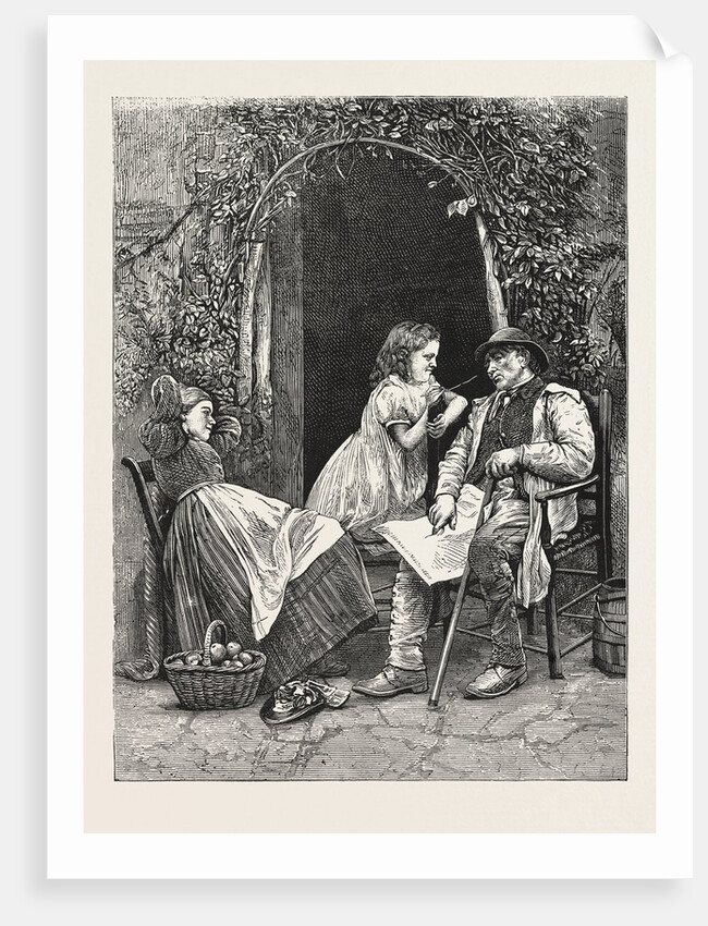 The Plague of the Village, Man, Woman, Child, Outdoors by Anonymous