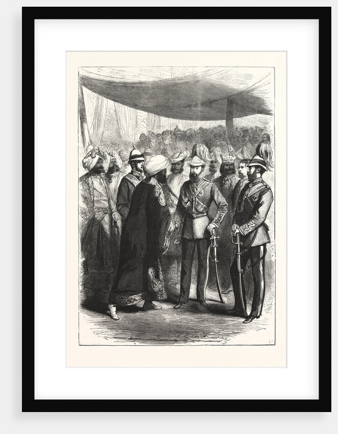 The Prince of Wales at Calcutta, Kolkata; Reception of Native Princes, India, West Bengal by Anonymous