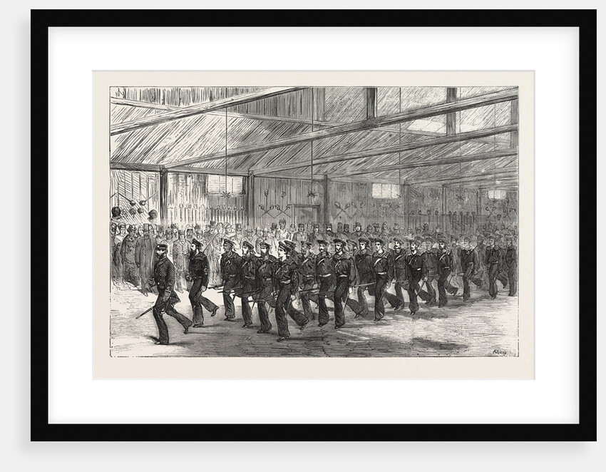 Inspection of the Royal Naval Artillery Volunteers, by Admiral Sir W. Tarleton, K.C.B., West India Docks by Anonymous