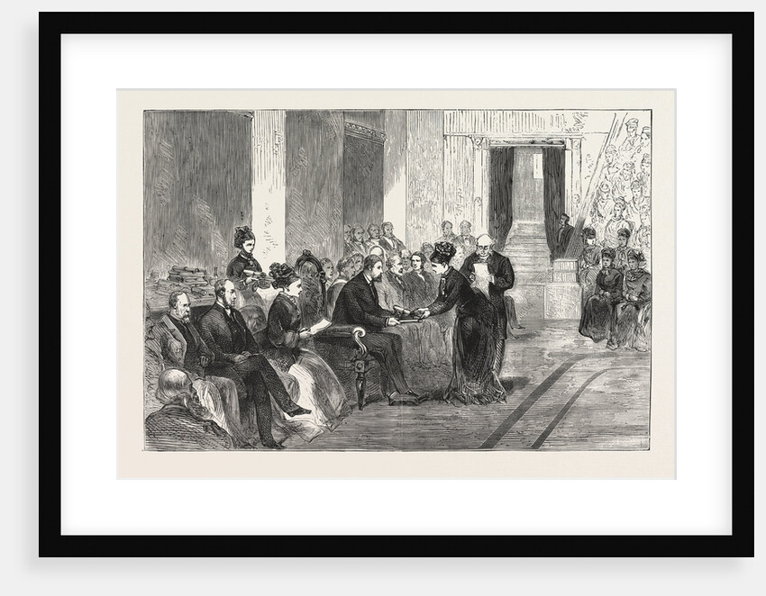 The Duke of Edinburgh Presenting the Prizes to the Successful Students of the Female School of Art by Anonymous