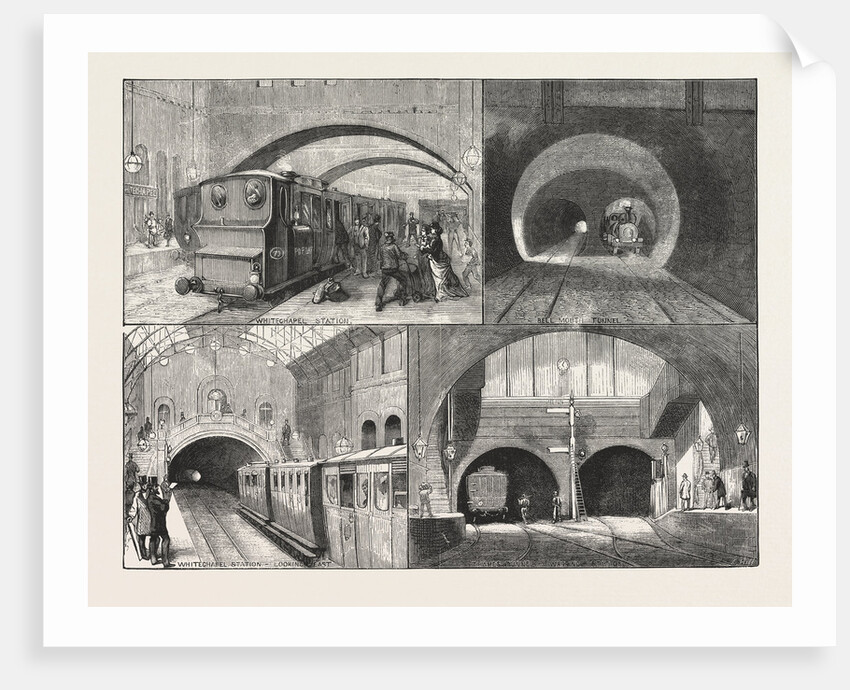 New Route to Brighton, Via the East London Railway, Sketches Between Whitechapel and New Cross, London by Anonymous