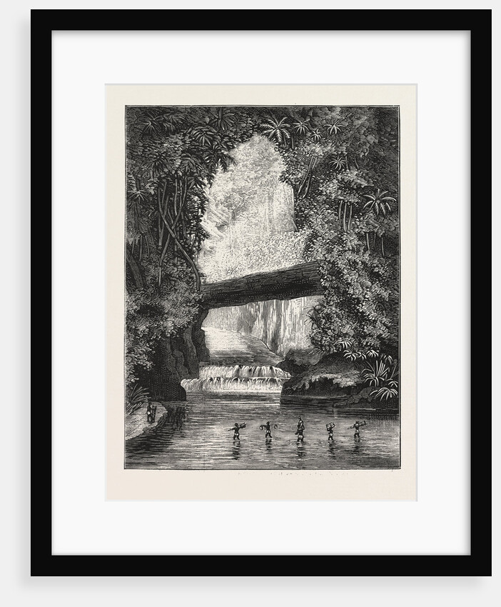 Central African Exploration with Lieut. Cameron, Crossing Lugungwa River by Anonymous