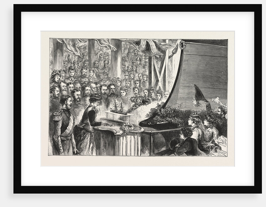The Princess Louise at Portsmouth, Christening of the Inflexible by Anonymous
