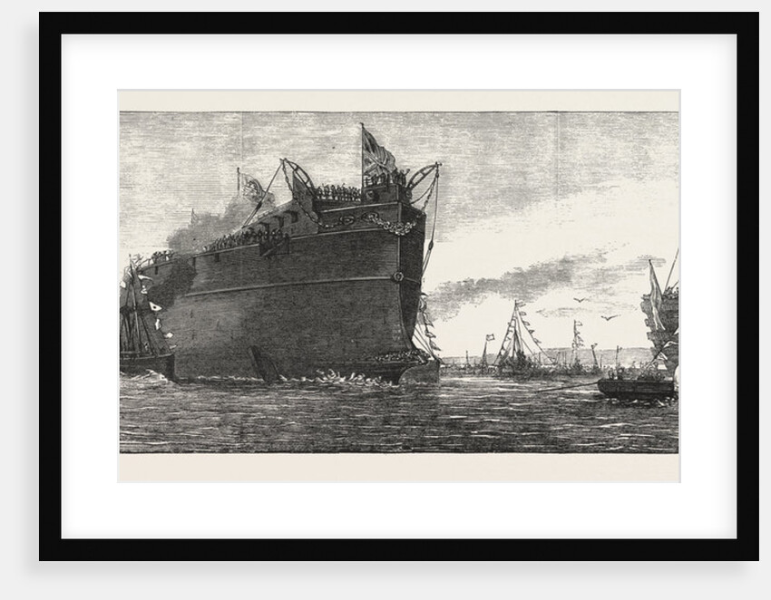 The Inflexible Being Towed to Her Moorings by Anonymous