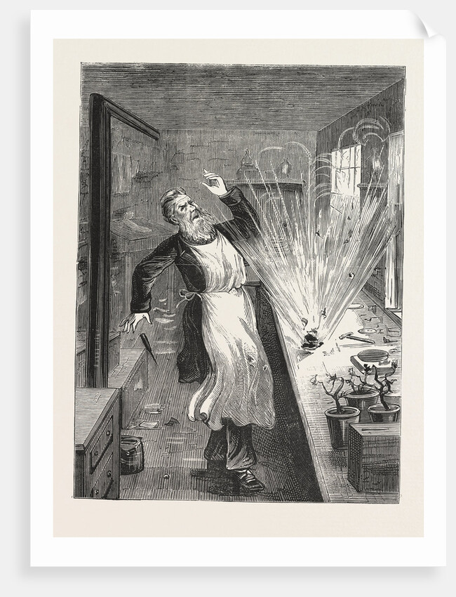 The Explosion: Mr, Larkin Opening the Box, an Attempt to Murder at Clerkenwell, London by Anonymous