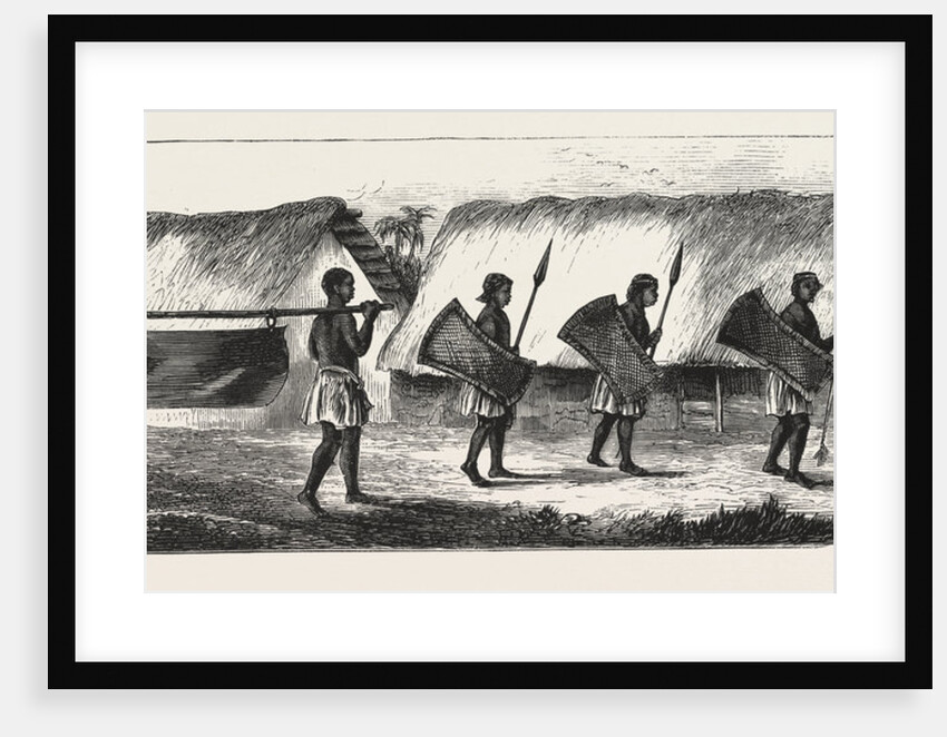 Lieutenant Cameron in Central Africa, Karimbu (Chief Near Kwakasongo) and His Train by Anonymous