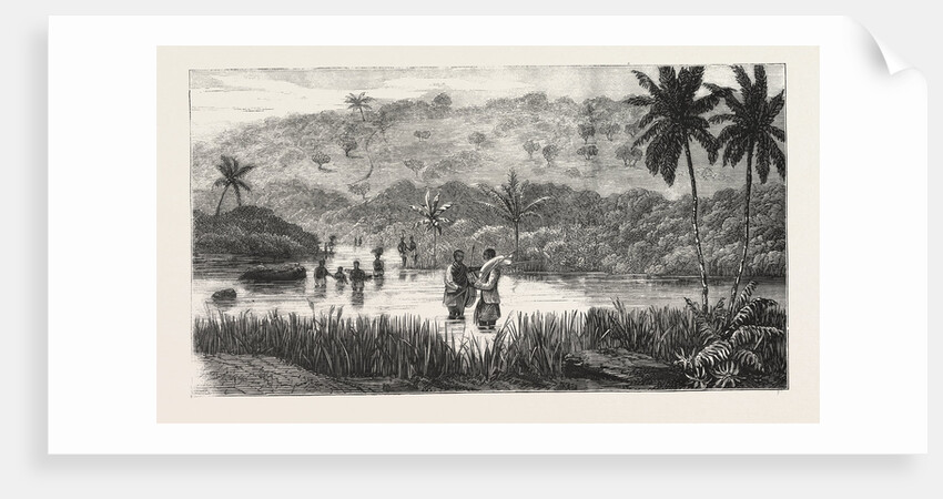 Lieutenant Cameron in Central Africa, Crossing the Lukoji by Anonymous