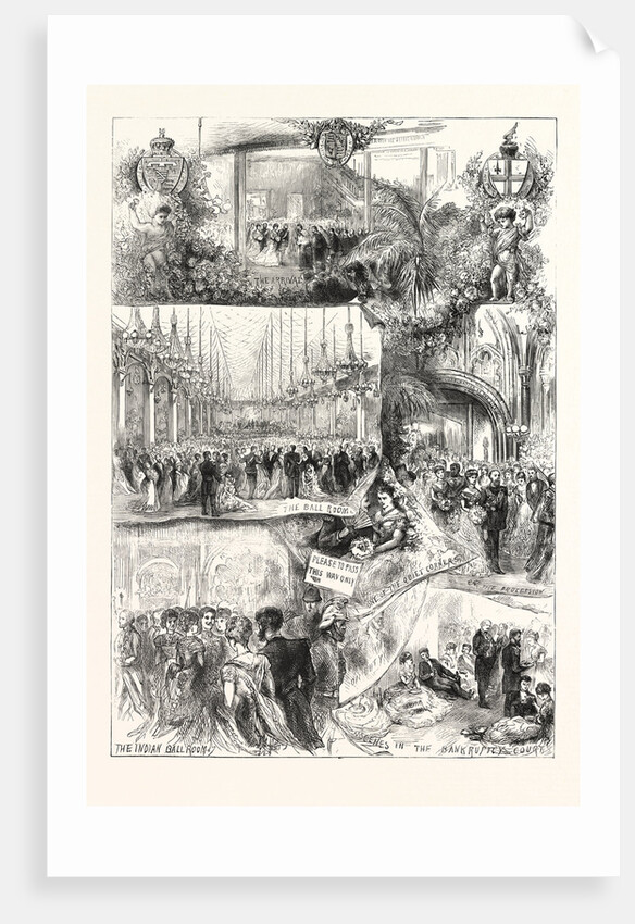 The Prince of Wales Visit to the City, on Friday May 19th, 1876, Scenes and Incidents at the Guildhall, London by Anonymous