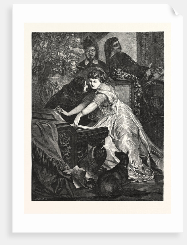 Scene of the Opera Il Barbiere Di Siviglia by Gioachino Rossini by Anonymous