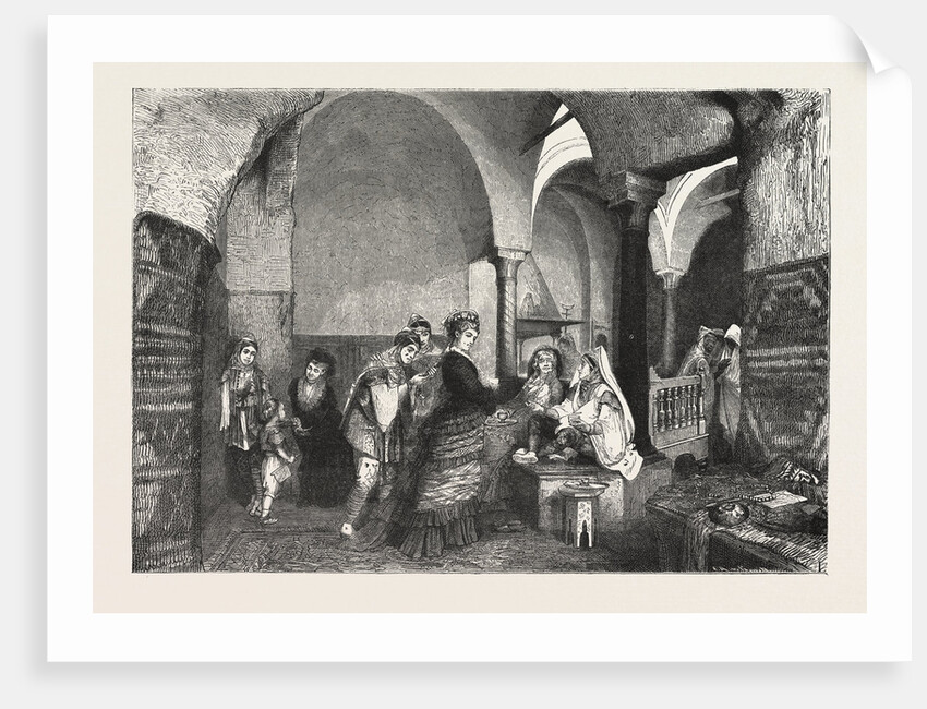 Domestic Life in the East Visit of European Ladies to a Harem at Tunis Tunisia by Anonymous