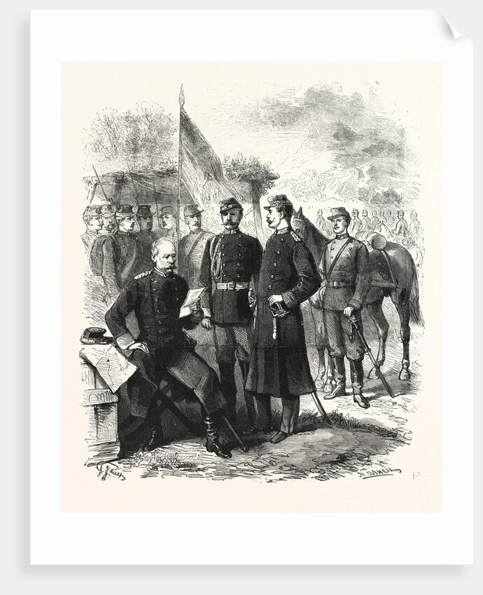 The War in Servia, General Zach, Chief of the Staff: Costumes of the Servian Army, Serbia by Anonymous