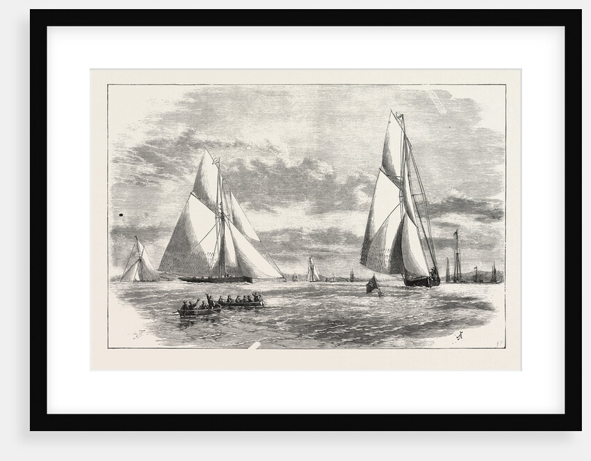 Prince of Wales Yacht Club Regatta: The Finish at Erith by Anonymous