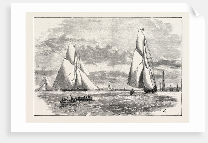 Prince of Wales Yacht Club Regatta: The Finish at Erith by Anonymous
