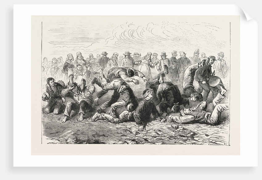 Popular Sports in Belgium a Blindfold Race by Anonymous