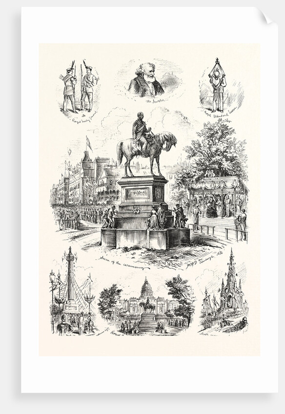 The Queens Visit to Edinburgh to Inaugurate the Prince Consort Memorial by Anonymous