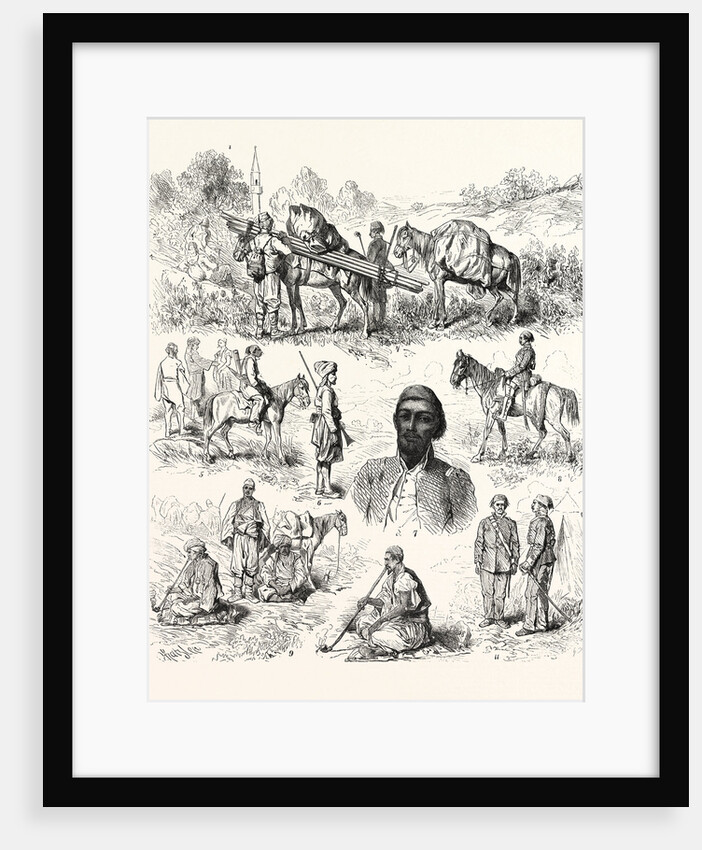 War in the East, Types of Turkish Soldiery by Anonymous