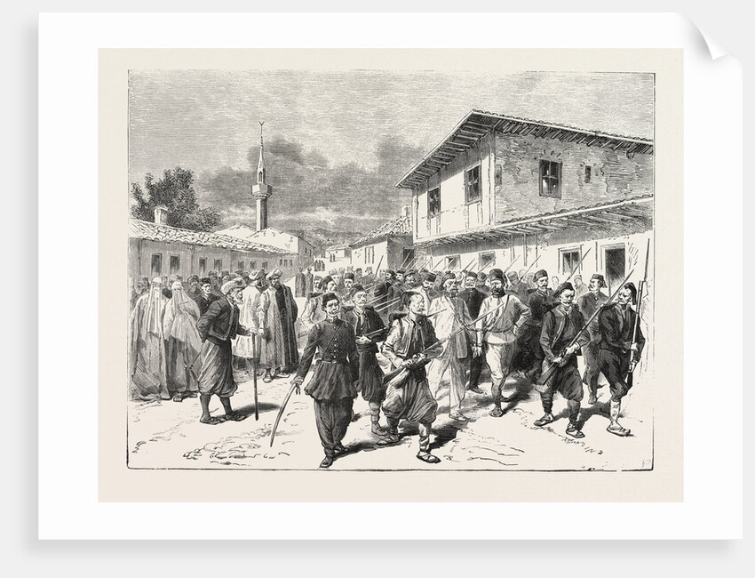 The War: A Party of Insurgents Being Conducted to Prison by the Turks by Anonymous