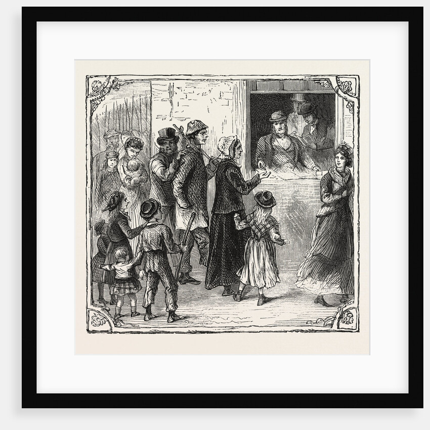 Hops and Hop Pickers, in a Kentish Hop Garden, Kent, England, Pay Day by Anonymous