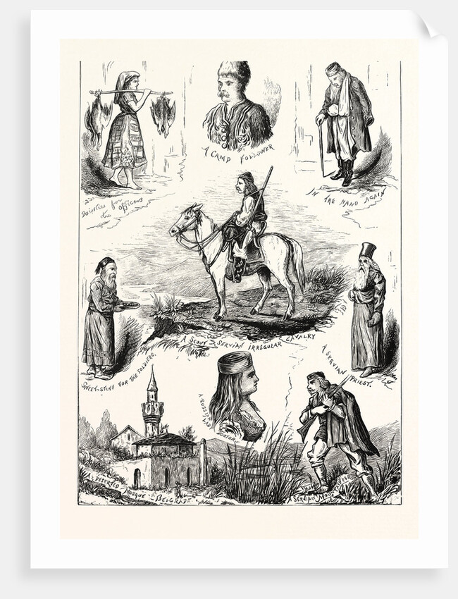 The Turko-Servian War; Pen-and-Ink Sketches, Turkey, Serbia by Anonymous