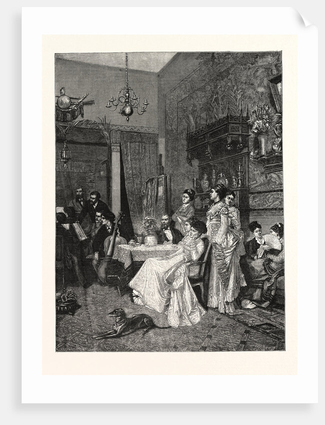 A Chamber Concert, a Picture in the Paris Salon by Anonymous