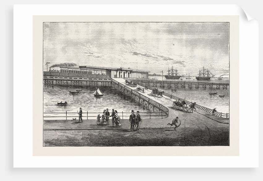 New Pier and Railway Station, for Portsmouth Harbour by Anonymous