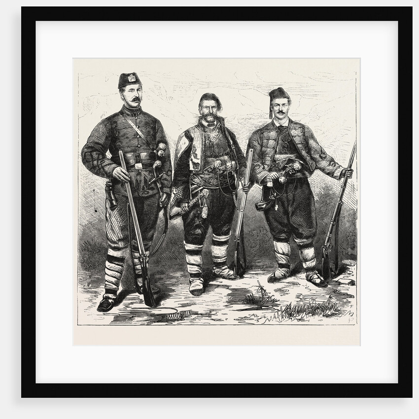 The War, Two Members of the Young Bulgarian on the Right by Anonymous