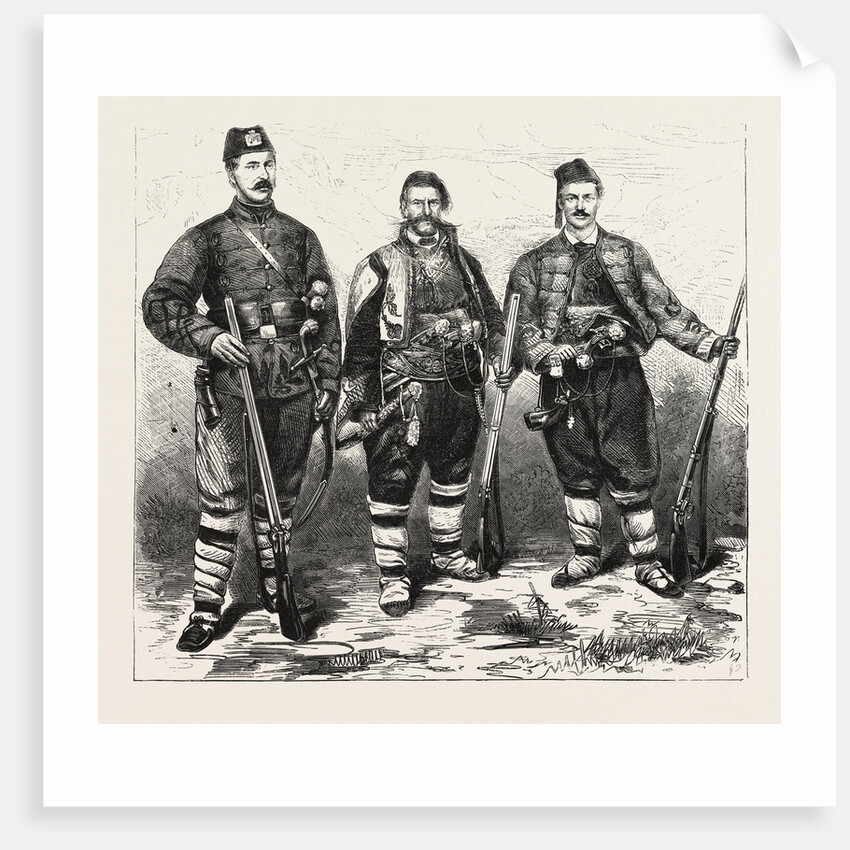 The War, Two Members of the Young Bulgarian on the Right by Anonymous