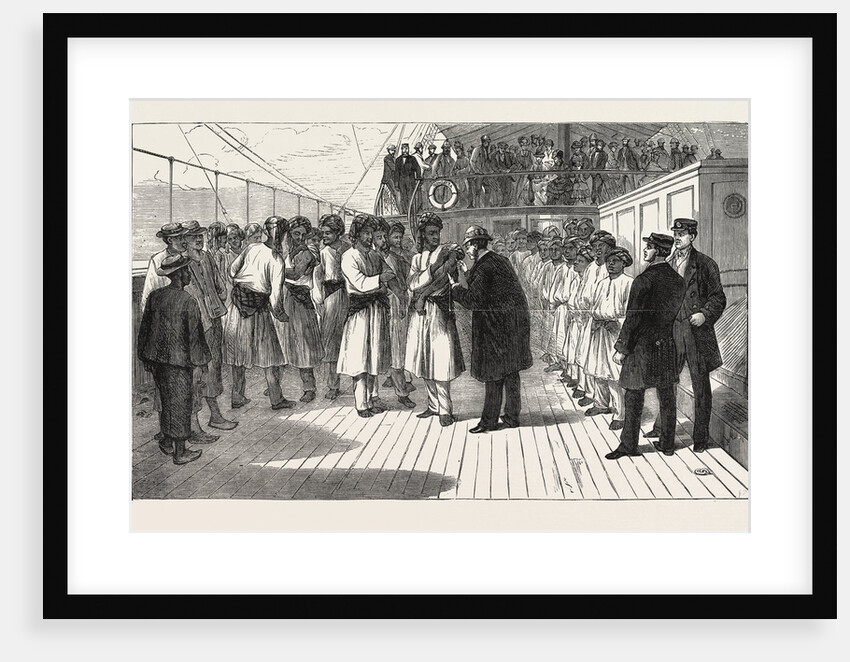 Vaccinating the Crew of a P. And O. Steamer at Victoria by Anonymous