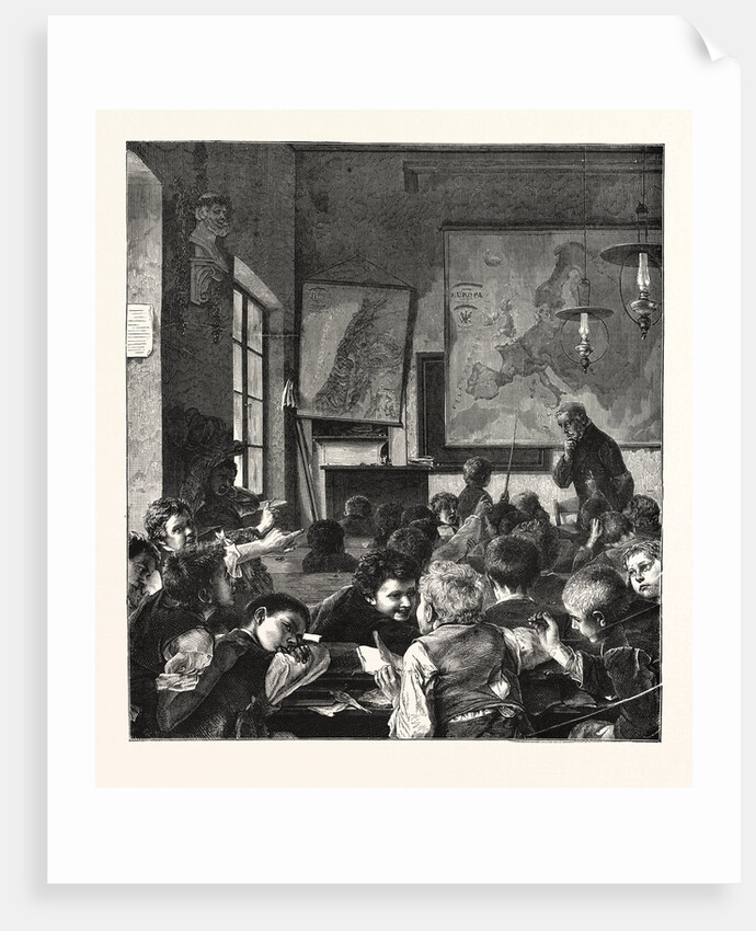 Preparing for the Christmas Holidays, the Interrupted Lesson by Anonymous