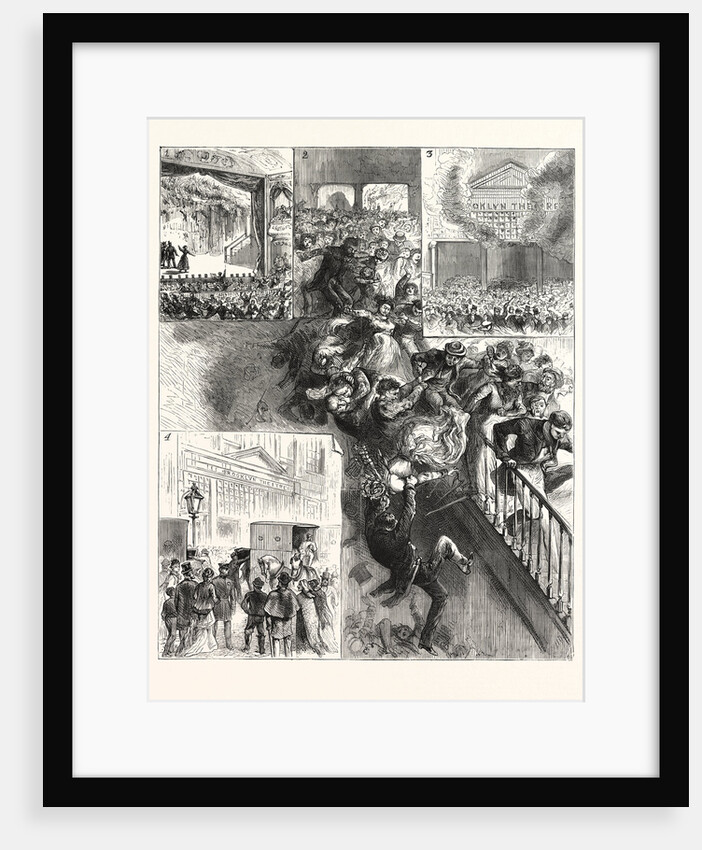 Destruction of the Brooklyn Theatre by Fire, United States by Anonymous