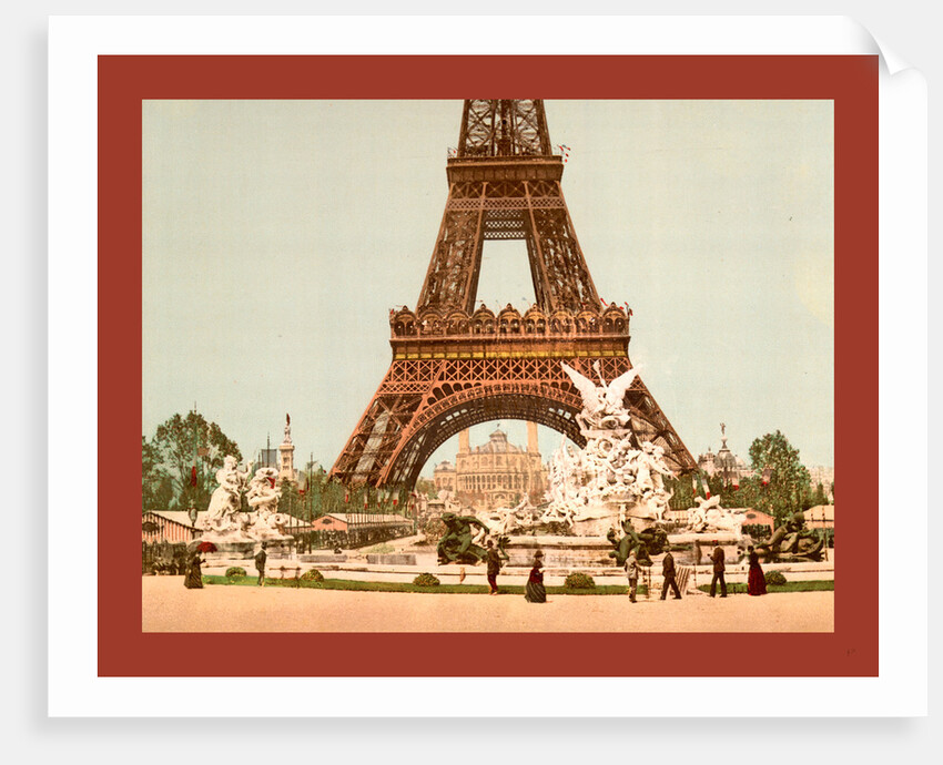 Eiffel Tower and Fountain, Exposition Universal, 1900, Paris, France, Between Ca. 1890 and Ca. 1900 by Anonymous