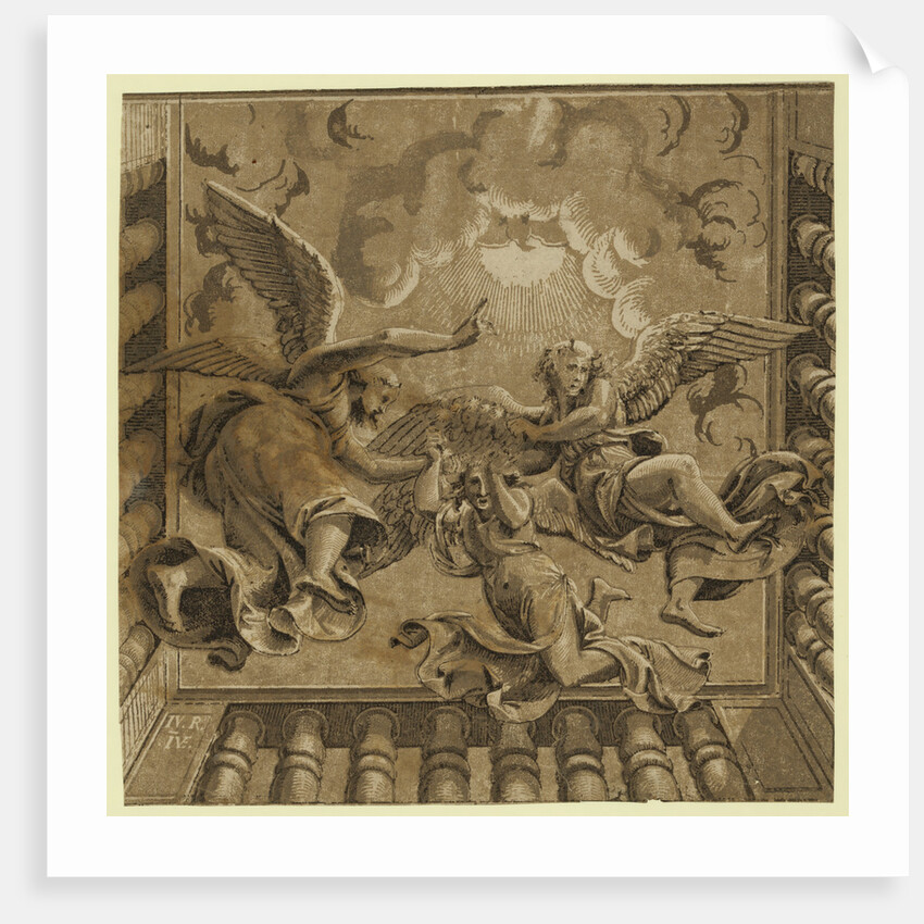 Ceiling with Three Angels, Between Ca. 1515 and 1535 by Anonymous