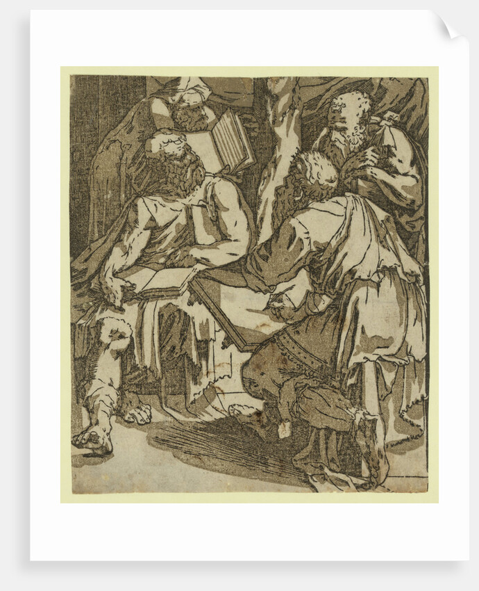 Four Doctors of the Church(?) by Anonymous