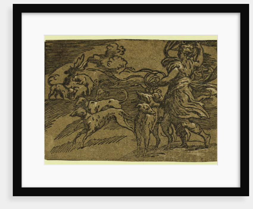 Diana Hunting the Stag by Anonymous