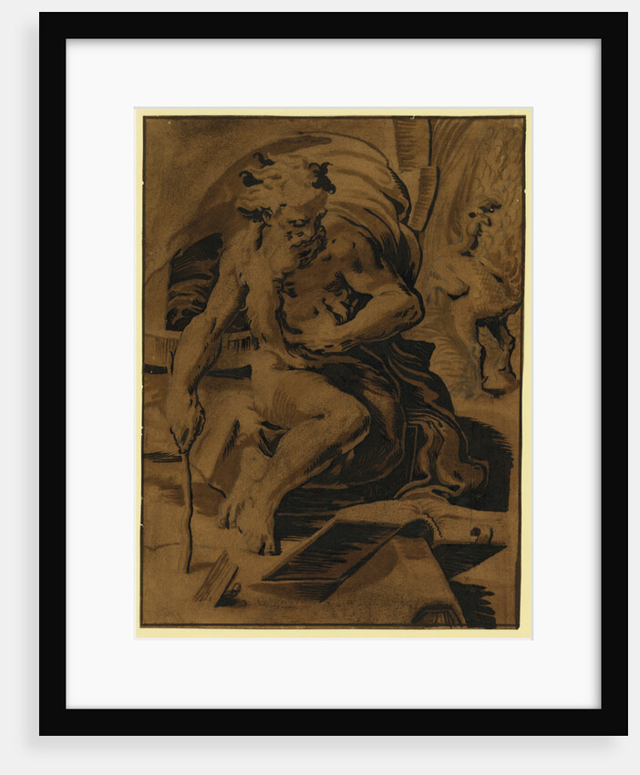 Diogenes with the Featherless Cock by Anonymous