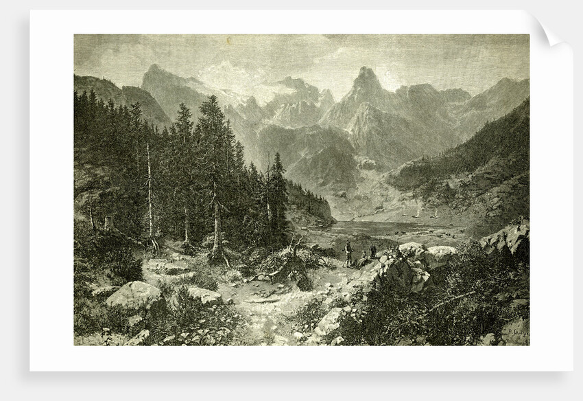 Austria Mountains 1891 by Anonymous