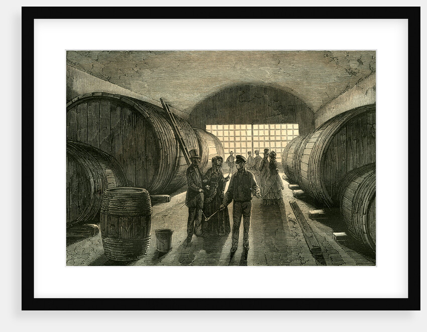 Caves Wine Champagne France 19th Century by Anonymous