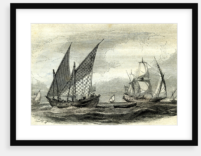 Mediterranean Ships 17th Century UK by Anonymous