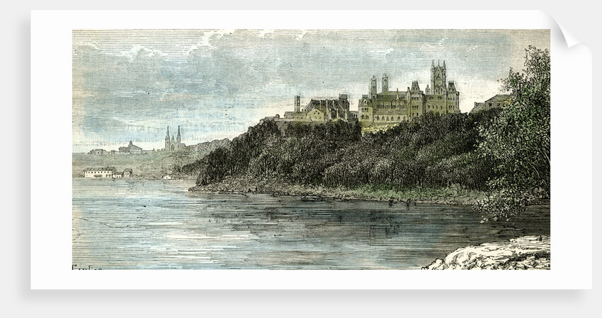 Ottawa Parliament Canada 1873 by Anonymous