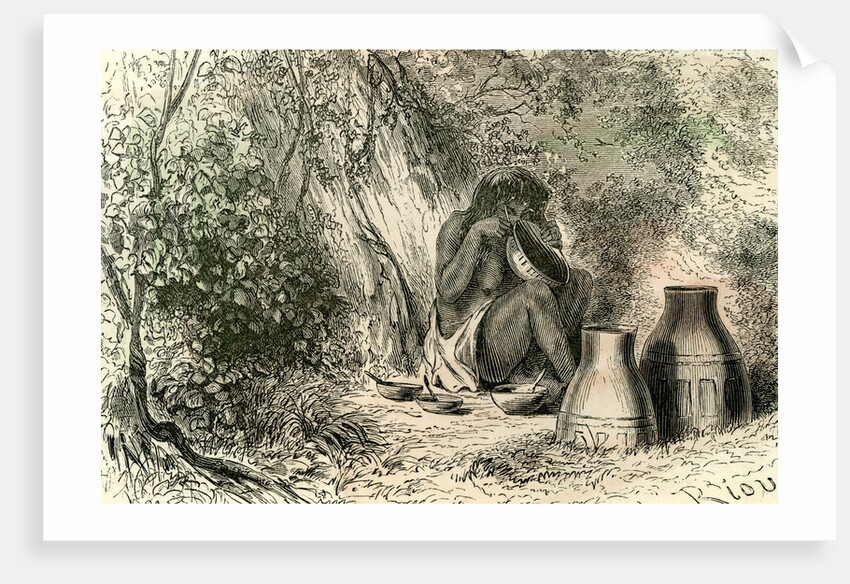 Conibo Woman 1869 Peru by Anonymous