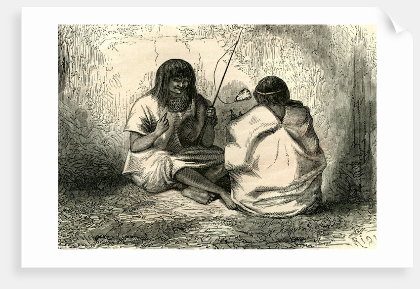 Cup and Ball Game 1869 Peru by Anonymous