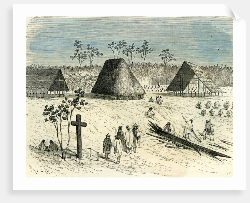 Conibos in Santa-Rita 1869 Peru by Anonymous