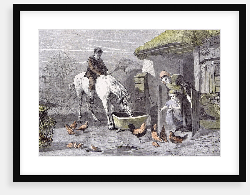 The Farmhouse Porch by Anonymous