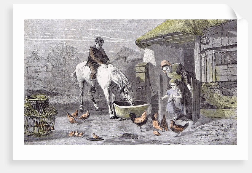 The Farmhouse Porch by Anonymous