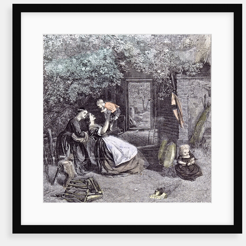 Happy Days in the Garden Children C.J. Lewis 1860 by Anonymous